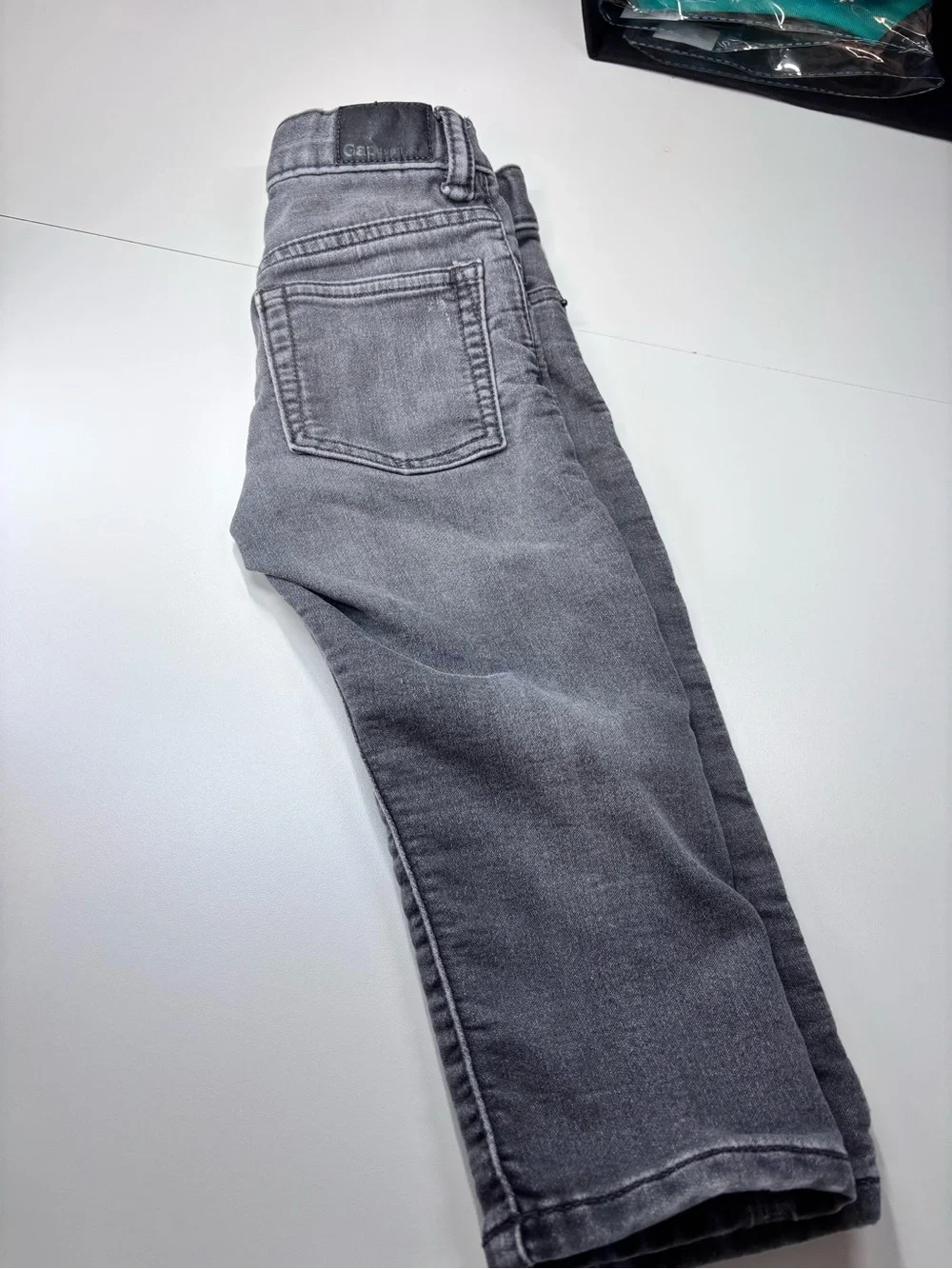GAP Baby Gap 2 yrs SLIM FIT Grey Toddler Distressed Jeans Adjustable Waistband